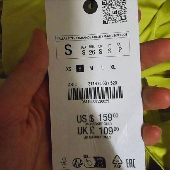 ZARA FLOWY DRESS WITH CAPE ZW COLLECTION - Picture 7 of 12